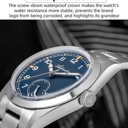 ADDIESDIVE 36mm Men's VH60 Quartz Watch BGW9 Night Light Bubble Glass 100m Waterproof Stainless Steel Men's Simple Watch AD2099