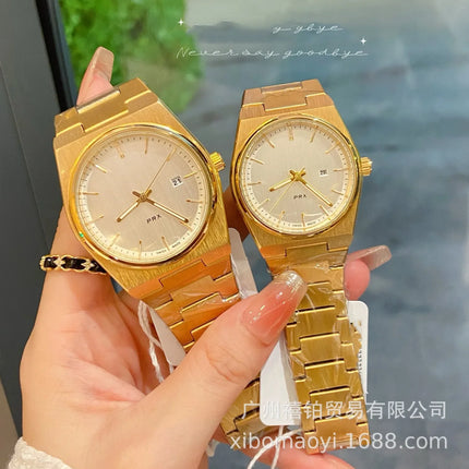 Orologio da Polso Serie PRX con Cinturino in Acciaio, Modello Super Player, per Uomo e Donna, con Calendario, Stile Semplice e alla Moda, Regalo di Compleanno, Idea Regalo per Lui e per Lei