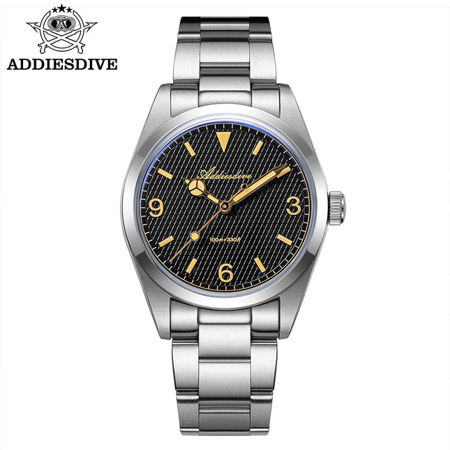ADDIESDIVE 2025 NEW Watch For Men 316L Stainless Steel 10Bar Diving Luminous AD2096 Luxury Gift Quartz Wristwatch Reloj Hombre