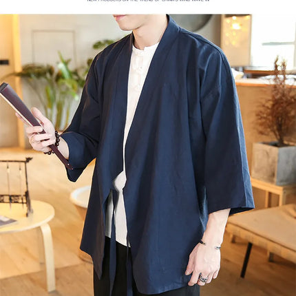 Camicie Kung Fu Stile Cinese, Abbigliamento Tradizionale Tai Chi, Completo Tang in Tinta Unita, Bluse Casual Comode in Cotone per Uomo