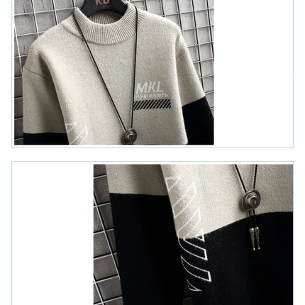 Fashion Sweater For Men Pullovers Men's Clothing Knit Men's Sweat-shirt Autumn Casual Hombre Warm Solid Spring Male Streetwear