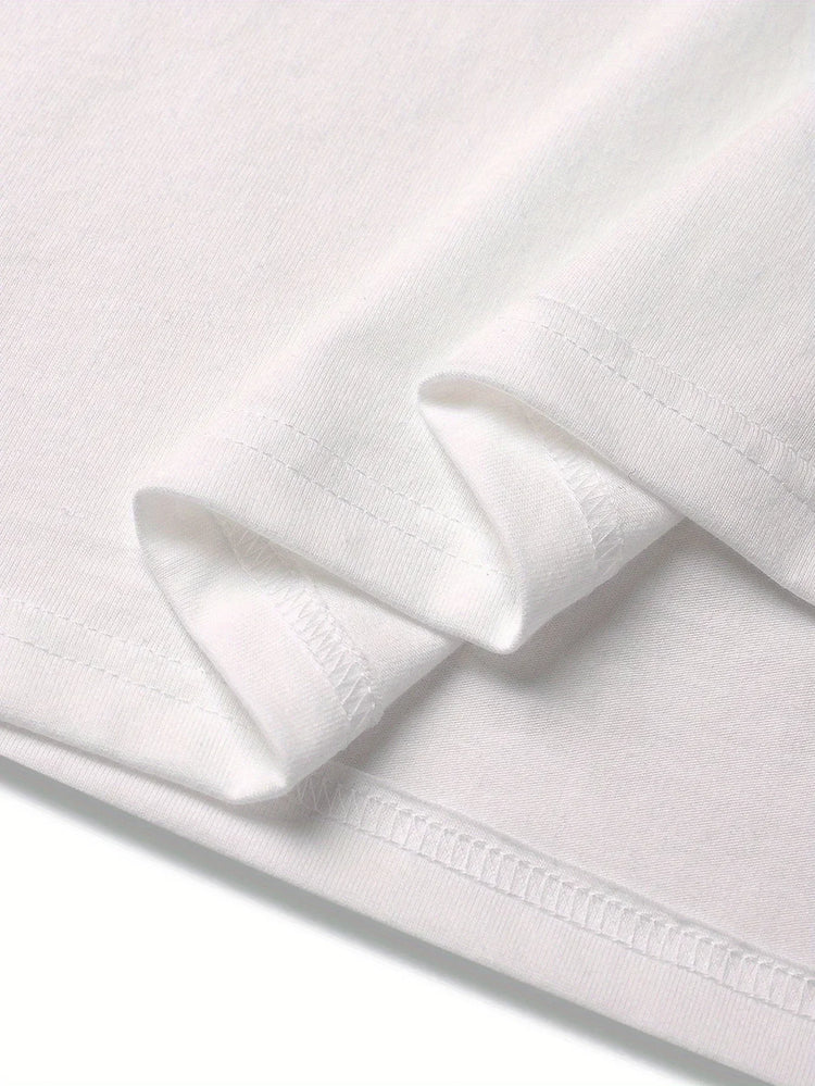T-shirt estiva da uomo a maniche corte con stampa sul retro Margarita