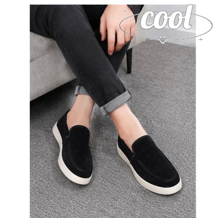 Scarpe casual da uomo estive, comode, con plateau, mocassini di design, traspiranti, slip-on, scarpe da ufficio piatte da uomo