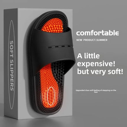 Pantofole da massaggio Estate da uomo per interni Casa Bagno Suola da bagno Punti di agopuntura Terapia del piede Sandali antiscivolo Pantofole da uomo Scarpe - platinumshop