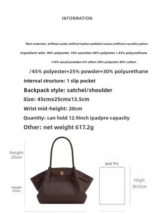 Borsa Dumpling JW PEI, Grande Capacità, Borsa a Tracolla, Borsa a Mano, Borsa Tote, Borsa da Donna
