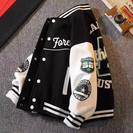 Boys Baseball Uniform Jackets For 3-14 Years Children Clothes For Teenage Boys Sports Outerwear Coat Spring Fashion Sweatshirts