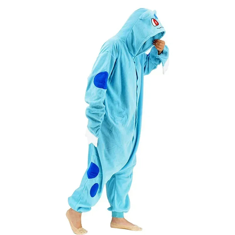 okemon Cosplay Kigurumi Onesie Snorlax Jigglypuff Umbreon Gengar Costume Halloween Adult Anime Bulbasaur Pajamas