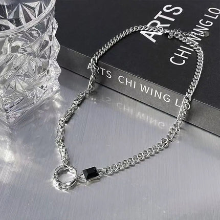 New Irregular Wave Shape Chain Men Necklace Advanced Sense Stainless Steel Figaro Cuban Chain Necklace For Men Women Jewelry
﻿ PlatiNum