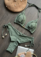 RUOTONGSEPT 2025 Nuovo Sexy Costume da Bagno Triangolare in 13 Colori per Donne, Bikini Brasiliano, Costume Push-Up, Set Bikini da Spiaggia platinumshop