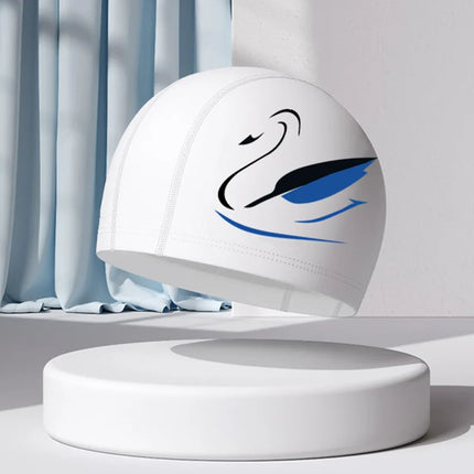 Bonnet de bain pour filles, dessin animé mignon, étanche, protection des oreilles, haute élasticité, chapeau de natation pour enfants, garçons, accessoires de natation pour bébés