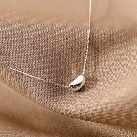 Collana in argento sterling 925 con ciondolo soia Gioielli di moda di alta qualità per catene da donna Regalo di compleanno di nozze PlatiNum