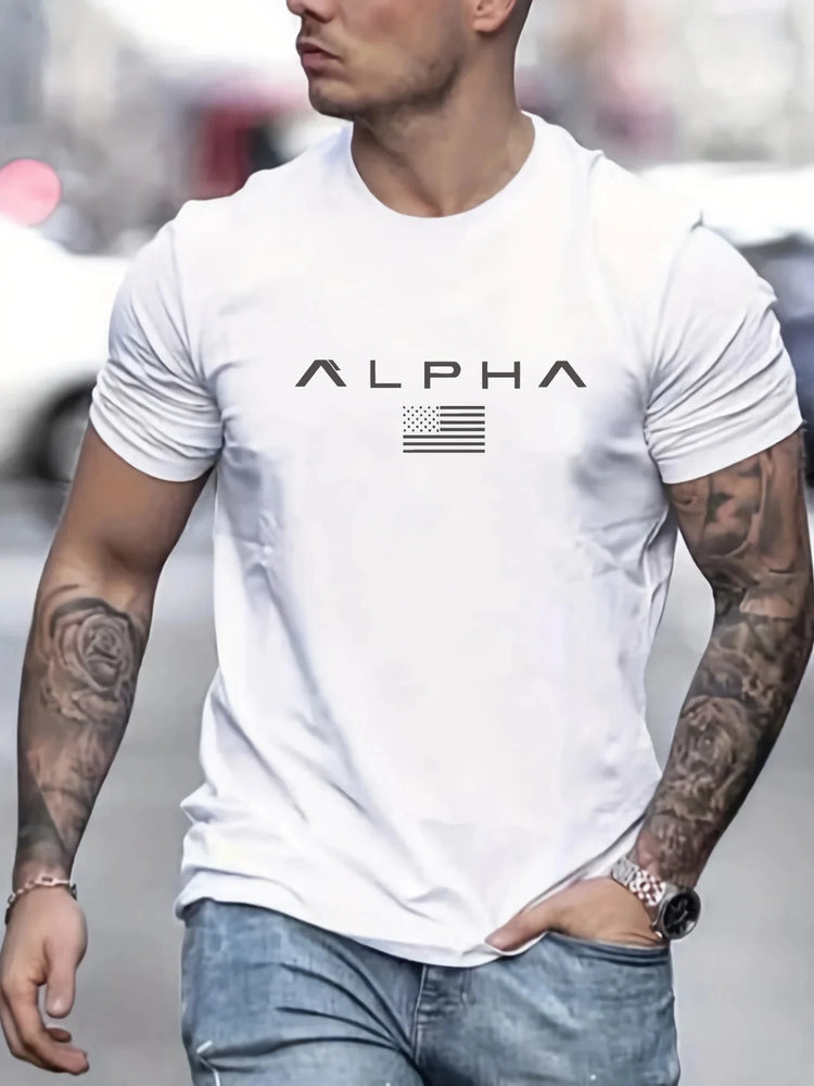T-shirt da uomo sportiva per fitness all'aperto T-shirt da uomo casual O-Collo allentato a maniche corte T-shirt da palestra di moda Uomo Estate Quick Dry Running Tees