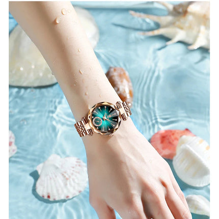 POEDAGAR Orologi al quarzo da donna eleganti di lusso Orologio impermeabile in acciaio inossidabile per donna Orologio da polso da donna alla moda casual reloj platinumshop