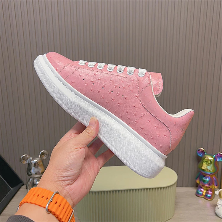 Men Genuine Leather Platform Causal Sneakers Moccasins for Man Black Luxury Brand Designer Loafers High Quality Footwear Shoes