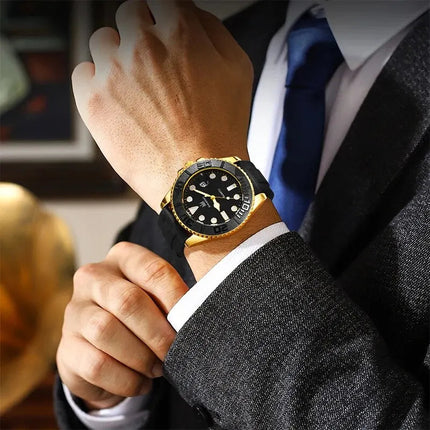 Orologio moda uomo orologio Casual Montre Homme Business Men orologio al quarzo calendario Green Water Wok Ghost Sport orologio da polso da uomo platinumshop