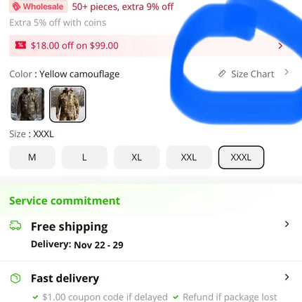 Men's Kelvin Light Down Jacket Winter Camouflage Fishing Hunting Suit