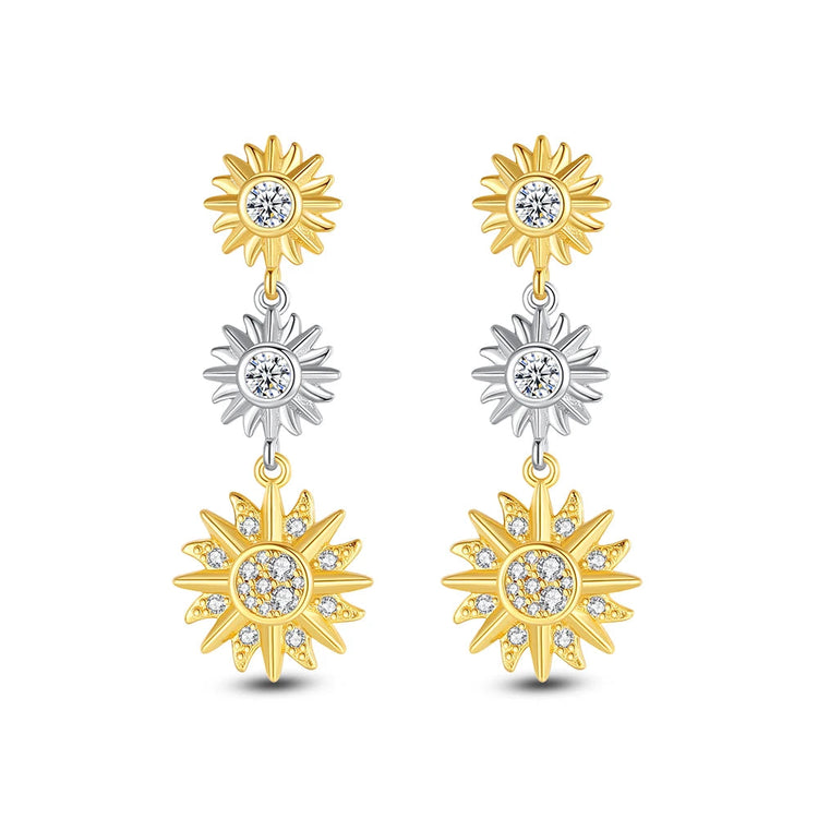 Orecchini Originali in Argento Sterling 925, Modello 2026, a Perno e a Cerchio con Cristalli, per Donna, in Oro Rosa, con Corona, Cuore, Infinito, Ape, Gioielli platinumshop