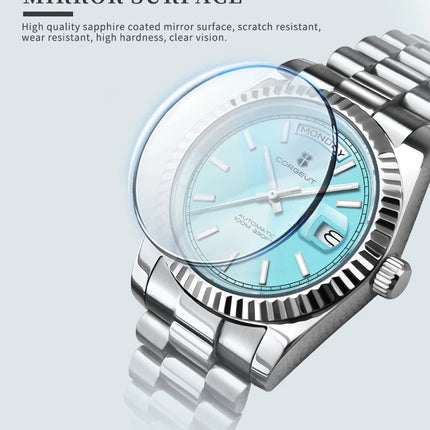 Custom Logo Diy 36/39MM Dial Automatic Mechanical Watches For Man Week Date Type Sapphire Luxury Waterproof Diving Man Watches