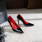 Scarpe da Donna di Lusso con Decorazioni Metalliche, Tacco Alto a Punta, Eleganti Scarpe Casual Francesi, Zapatos Mujer platinumshop
