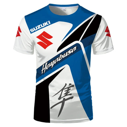 Men's Fashion Suzuki 2026 3D Print T-shirt, Summer Outdoor Sports Fitness Quick-Drying Breathable Casual Short Sleeve