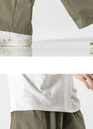 Pantaloni estivi da uomo a gamba larga Pantaloni moda casual solidi leggeri e sottili Harun Pantaloni da jogging larghi da uomo Pantaloni cargo Streetwear Taglie forti 5XL