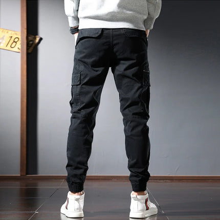 Street Fashion Men Jeans Black Green Loose Fit Big Pocket Casual Cargo Pants Hombre Zipper Designer Hip Hop Joggers Men Overalls