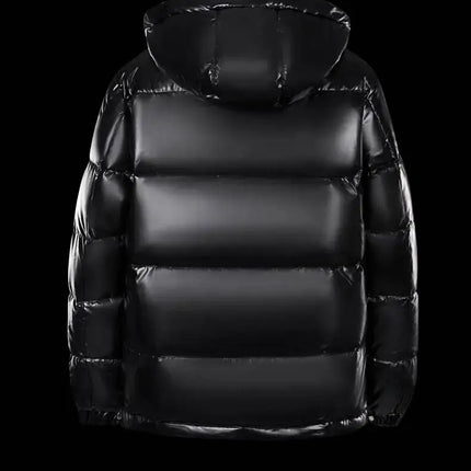 New Winter Shiny Jackets, Men's Short Trendy Brand Hooded Thickened And Warm Outerwear 90% White Duck Down