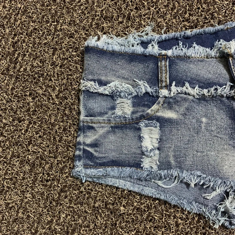 Sexy Charming Button Low Waist Denim Shorts Women Clothing Fashion Jeans Super Shorts NightClub DJ Pole Dance DS Party Hot Pants PlatiNum