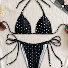 Micro Bikini Sexy da Donna 2026, Costume da Bagno a Pois, Set Bikini Brasiliano, Perizoma, Biquini, Costumi da Bagno a Stringa, Abbigliamento da Spiaggia Femminile