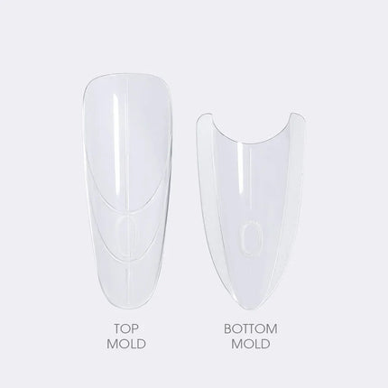 YOKEFELLOW Sandwich Dual Nail Forms 240pcs 15size Extensions-Dual Forms Coffin Almond Nail Forms Top Mold Bottom Mold Nail Extension Tools for Beginners