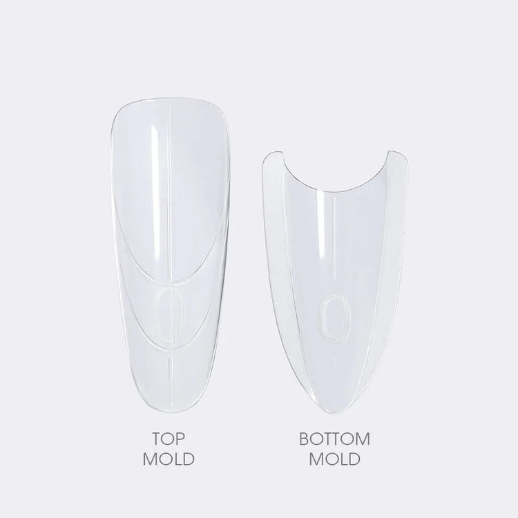 YOKEFELLOW Sandwich Dual Nail Forms 240pcs 15size Extensions-Dual Forms Coffin Almond Nail Forms Top Mold Bottom Mold Nail Extension Tools for Beginners