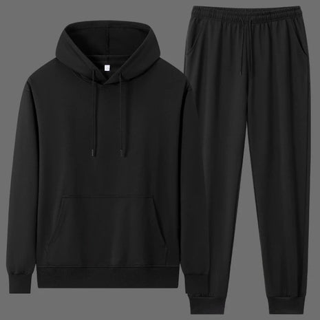 Men Hoodie Sweatshirt Sets Plus Size 6XL 7XL 100-180kg 100% Cotton Autumn Winter Long Sleeve Sport Suits Big Size Men Clothing PlatiNum
