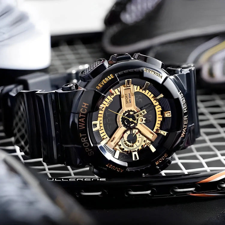 Orologi da uomo di tendenza alla moda, orologio elettronico sportivo multifunzione per giovani platinumshop