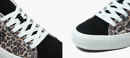Goluck Classics Sneakers Stylish Leopard Vulc Skateboard Shoes Shock Absorption Encapsulated Men&Women Durable Comfortable Spo