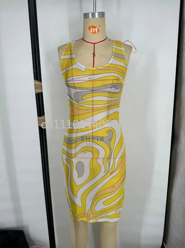 Set Bikini Giallo di Lusso per Donna con Logo Firmato, Abiti in Rete di Marca alla Moda, Abbigliamento da Spiaggia platinumshop