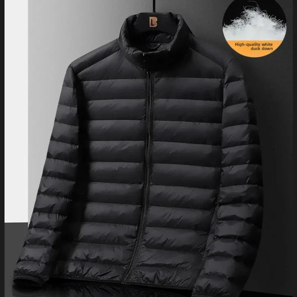 Ultralight Down Jacket Men Portable Warm Parkas Autumn Winter Men's White Duck Down Coat Outdoor Windproof Skiing Hiking Jackets