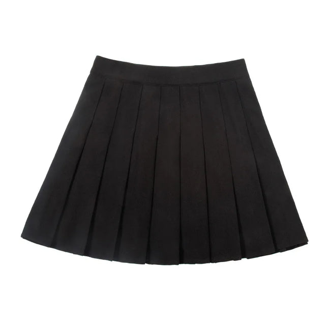 Without Shorts Women's Skirts High Waist A-Line Pleated Skirt Women Summer Fashion Female Mini Harajuku Ladies Short