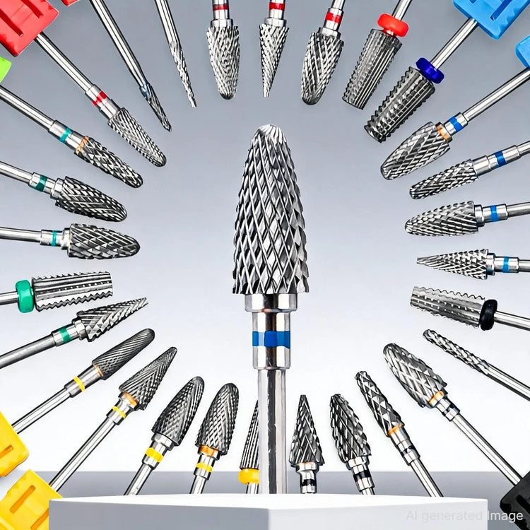 1pc Nail Drill Bit Rotate Burr Milling Nail Cutter Bits Electric Drill Machine For Manicure Pedicure Tools