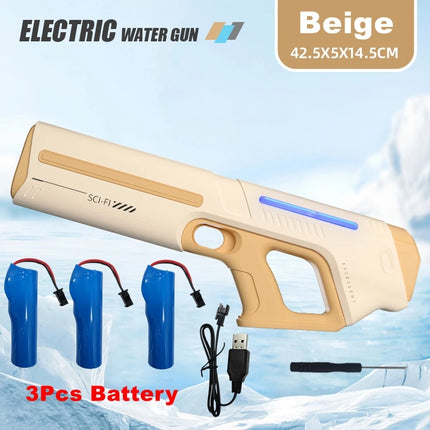 Pistole ad Acqua Elettriche per Adulti, Potenti Spruzzi Automatici, Pistole ad Acqua con Serbatoio, Giocattolo Estivo per Bambini e Ragazzi