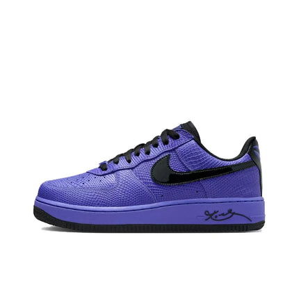 Nike x Kobe Bryant Air Force 1 Slip Resistant Abrasion Resistant Low top Skateboard Shoes Unisex Black Purple II7062-500