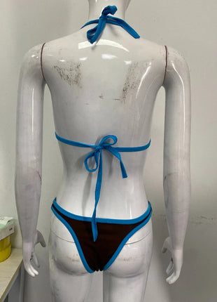 Nuovo bikini estivo 2026, costume da bagno due pezzi da donna, set a tinta unita, intimo stile Y2K platinumshop