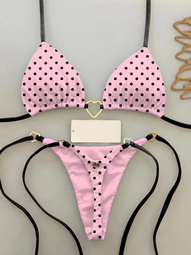 Women's Sexy Micro Bikini 2026 - Brazilian Thong Bikini Set with Print, Female Swimsuit