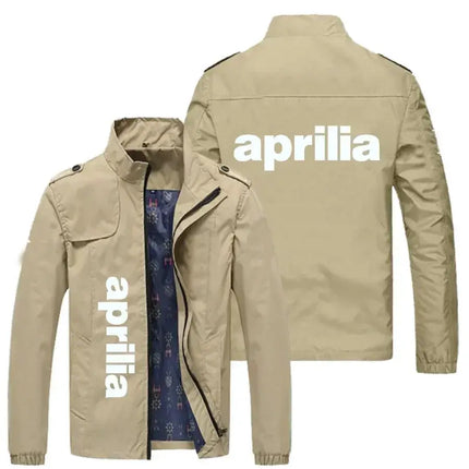 NEW Spring Autumn Men APRILIA LOGO jackets Popular Printed casual fashion7 loose biker jacket Men street baseball uniform2345 PlatiNum