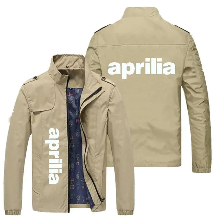 NEW Spring Autumn Men APRILIA LOGO jackets Popular Printed casual fashion7 loose biker jacket Men street baseball uniform2345 PlatiNum