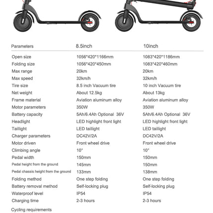 Monopattino Elettrico X7 con Ruote da 8.5/10 Pollici, Motore W, Batteria 36V 6.4Ah, Velocità 32 km/h, Autonomia 20 km, Telaio in Lega di Alluminio Aeronautico, E-Scooter Leggero e Portatile per Uso Urbano