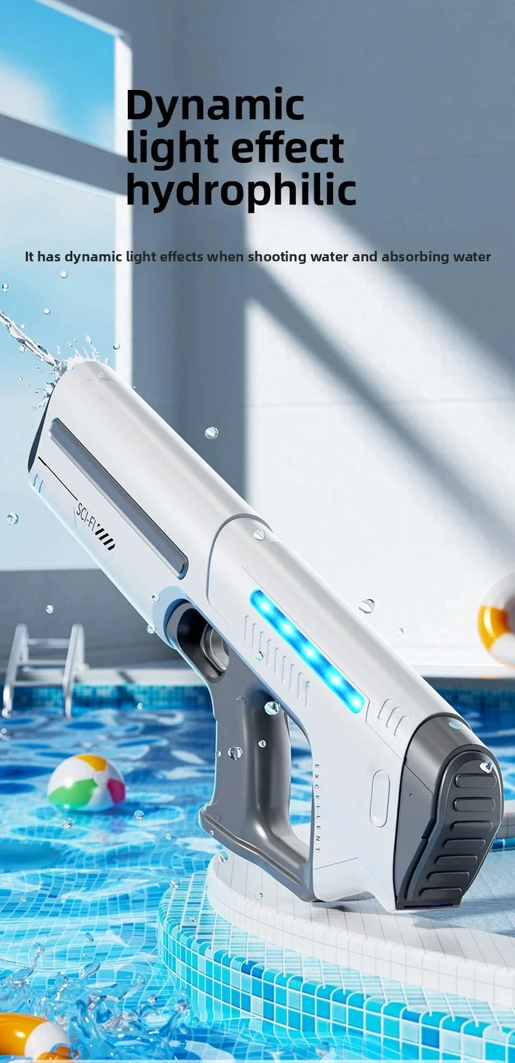 Pistole ad Acqua Elettriche per Adulti, Potenti Spruzzi Automatici, Pistole ad Acqua con Serbatoio, Giocattolo Estivo per Bambini e Ragazzi