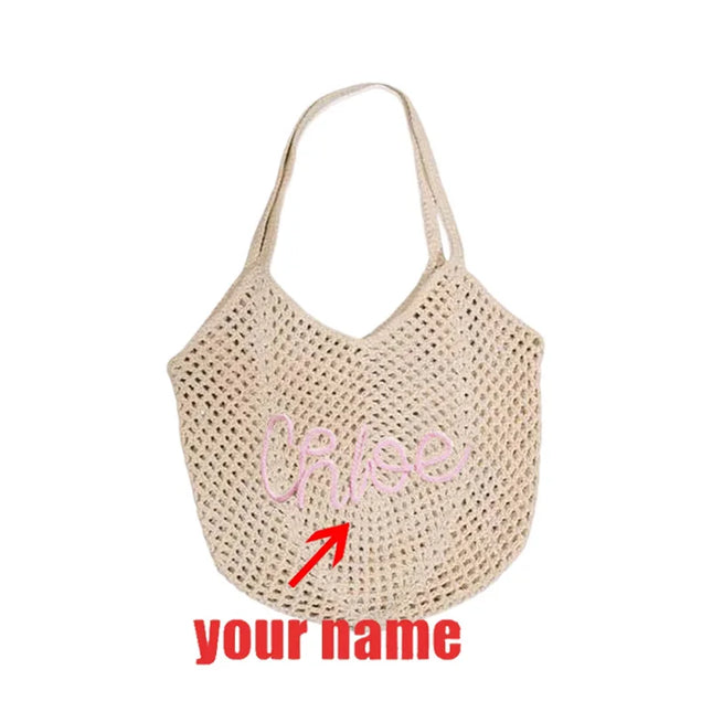Personalized Beach Bags, Bridesmaid Gift Bags, Straw Beach Bags, Wedding Favors Gifts, Beach Travel Bag, Bachelorette Party Favors