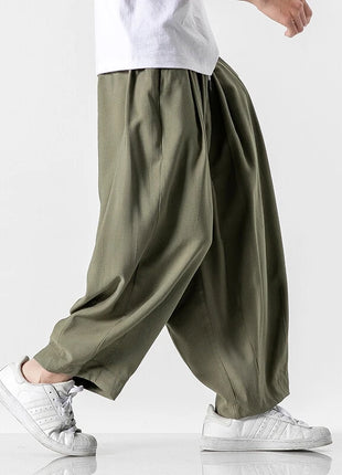 Men's Oversized Wide Leg Pants Comfortable Harajuku Style Joggers Casual Loose Fashion Elastic Waist Streetwear