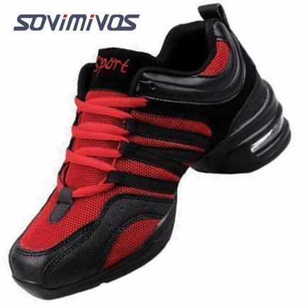 New Soft Outsole Breath Dance Shoes Women Sports Feature Dance Sneakers Jazz Hip Hop Shoes Woman Dancing Shoes Ladies Sneakers