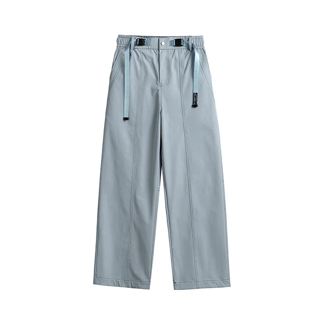 Mountain Outdoor Belt Waterproof Straight Trousers Women Hiking Casual Loose Sport Cargo Pants Track Trousers